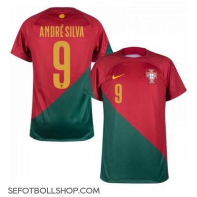 Billiga Portugal Andre Silva #9 Hemma fotbollskläder VM 2022 Kortärmad